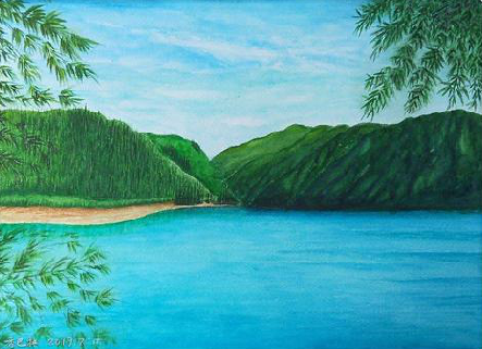 三门峡在墙绘中，如何绘画绿水青山？